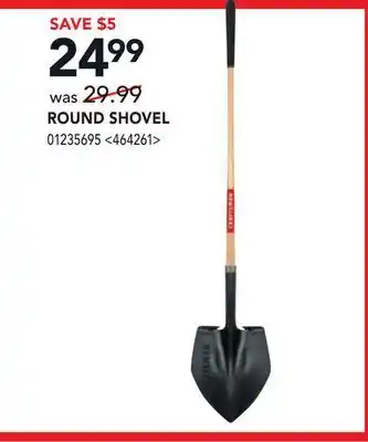 RONA Craftsman round shovel offer