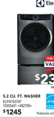 RONA Electrolux 5.2 cu. ft. washer offer