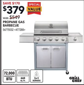 RONA Propane gas barbecue offer