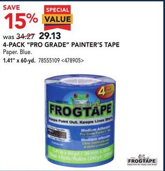 RONA 4-pack pro grade painter's tape offer