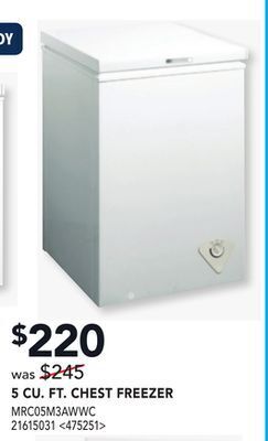 RONA Midea 5 cu. ft. chest freezer offer