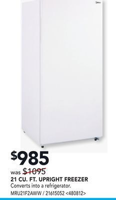 RONA Midea 21. cu. ft. upright freezer offer