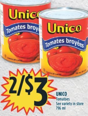 Marché Adonis Unico tomatoes offer