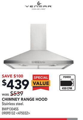 RONA Chimney range hood offer