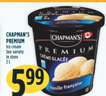 Marché Adonis Chapman's premium ice cream offer