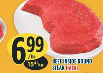 Marché Adonis Beef inside round steak halal offer