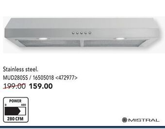 RONA Mistral undermount range hood offer