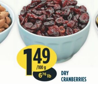 Marché Adonis Dry cranberries offer