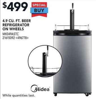 RONA Midea 4.9 cu. ft. beer refrigerator on wheels offer
