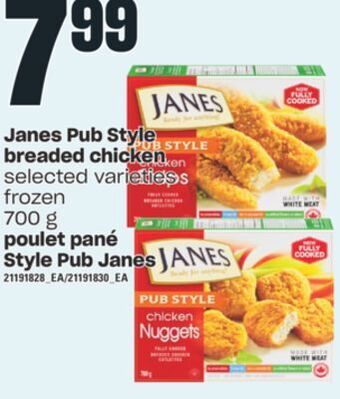 Valu-mart Poulet pané style pub janes, 700 g offer