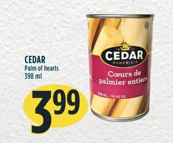 Marché Adonis Cedar palm of hearts offer