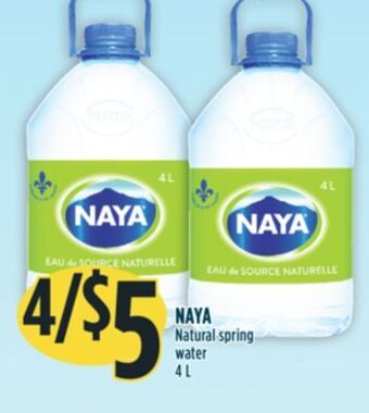 Marché Adonis Naya natural spring water offer