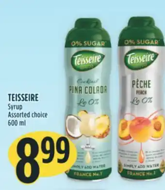 Marché Adonis Teisseire syrup offer