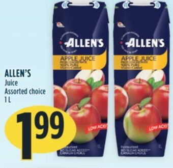 Marché Adonis Allen's juice offer