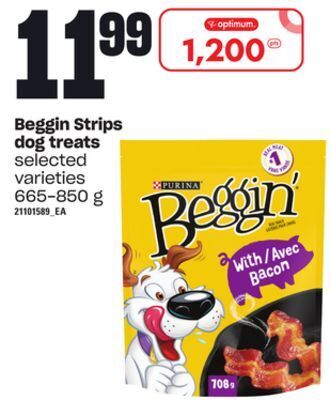 Zehrs Markets Beggin strips dog treats, 665-850 g offer