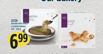 Marché Adonis Lezza kunafah with cheese or walnut baklava offer