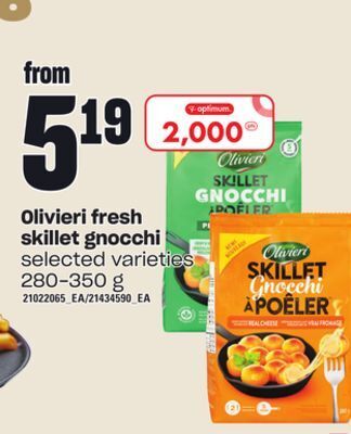Zehrs Markets Olivieri fresh skillet gnocchi, 280-350 g offer