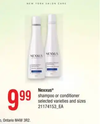 Zehrs Markets Nexxus® shampoo or conditioner offer