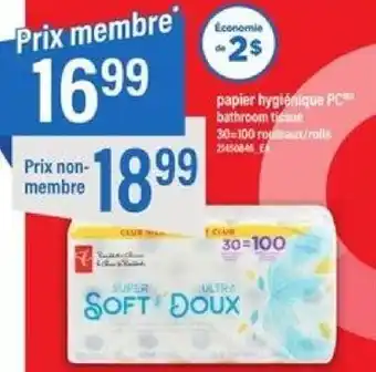 Maxi bathroom tissue 30-100 rouleaux/rolls offer