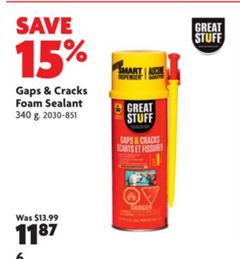 Home Hardware Great stuff gaps & cracks insulating foam sealant offer