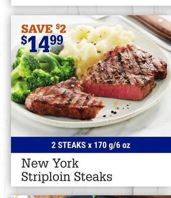 M & M Food Market New york striploin steaks offer