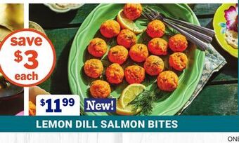 M & M Food Market Lemon dill salmon bites offer