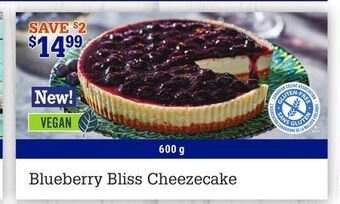 M & M Food Market Blueberry bliss cheezecake offer