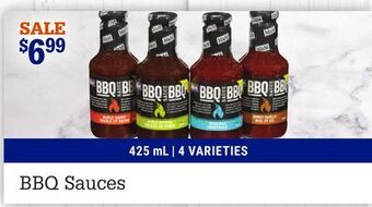 M & M Food Market Bbq sauces offer
