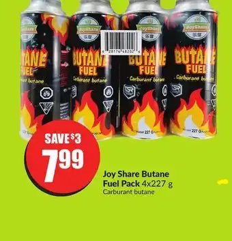 FreshCo Joy share butane fuel pack 4×227 g offer