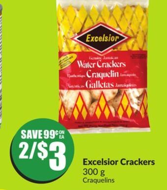 FreshCo Excelsior crackers 300g offer