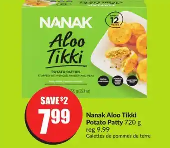 FreshCo Nanak aloo tikki potato patty 720g offer