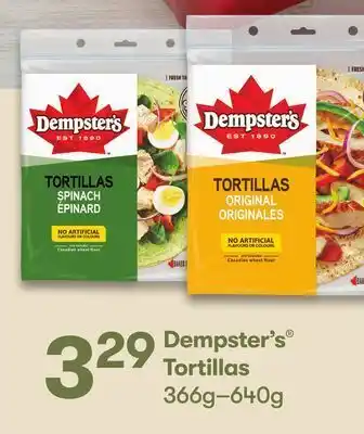FreshCo Dempster's tortillas 366-640g offer