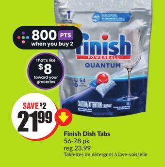 FreshCo Finish dish tabs 56-78 pk offer