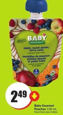 FreshCo Baby gourmet pouches 128 ml offer