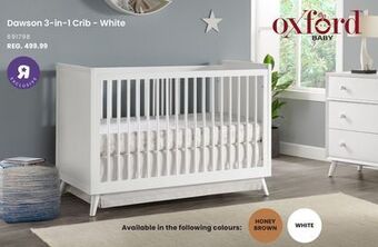 Babies 'R' Us Dawson 3-in-1 crib - white offer