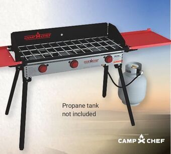 Bass Pro Camp chef® pro 90x 3-burner stove offer