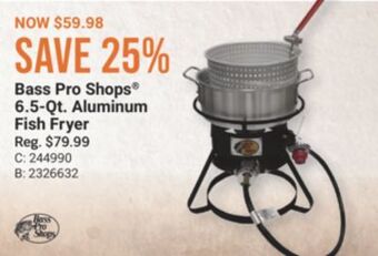 Bass Pro Bass pro shops® 6.5-qt. aluminum fish fryer offer