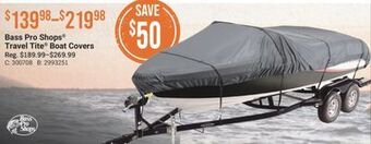 Bass Pro Bass pro shops® travel tite® boat covers offer