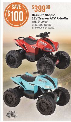 Bass Pro Bass pro shops® 12v tracker atv ride-on offer