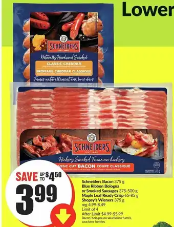 FreshCo Schneiders Bacon 375 g offer