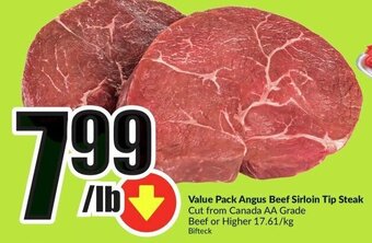 FreshCo Value Pack Angus Beef Sirloin Tip Steak offer