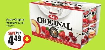 FreshCo Astro Original Yogourt 12 pk offer
