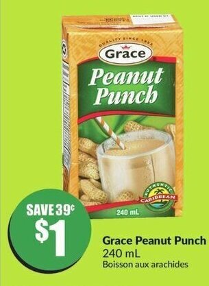 FreshCo Grace Peanut Punch 240 mL offer