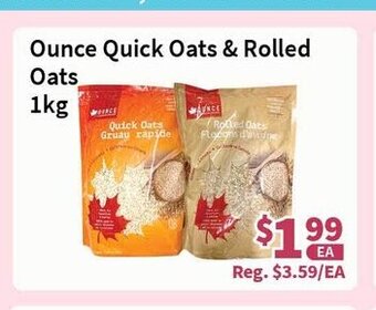 Blue Sky Supermarket Ounce Quick Oats & Rolled Oats 1kg offer