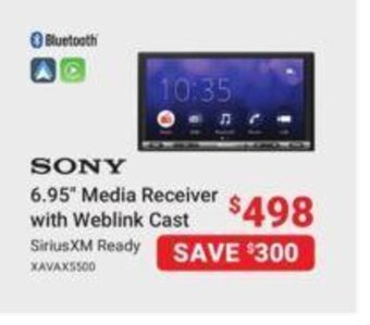 Visions Electronics SONY 6.95" Media Receiver with Weblink Cast offer