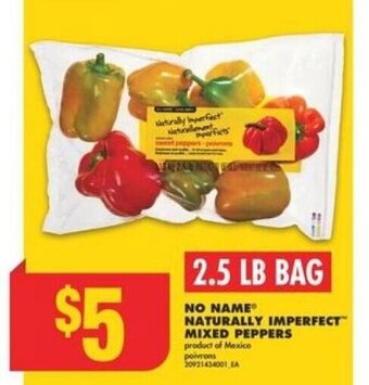 No Frills NATURALLY IMPERFECT™ MIXED PEPPERS 2.5LB BAG offer