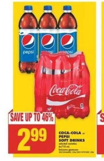 No Frills COCA-COLA PEPSI SOFT DRINKS offer
