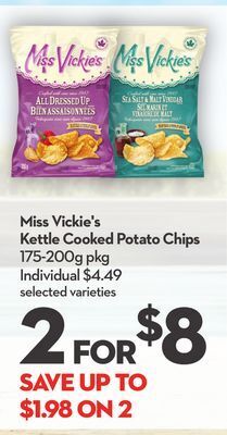 Longo's Miss vickie's kettle cooked potato chips offer