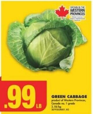 No Frills Green Cabbage offer
