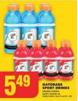 No Frills Gatorade Sport Drinks offer